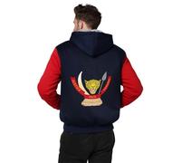 Cremallera Sudadera Hombre Sudadera República Democrática del Congo Emblema Nacional Sobredimensionada Letras Gráficas Cuello Redondo Manga Larga Corte Holgado Sudaderas Forro Polar Size S A 5XL