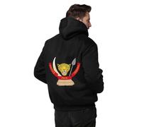 Cremallera Sudadera Hombre Sudadera República Democrática del Congo Emblema Nacional Sobredimensionada Letras Gráficas Cuello Redondo Manga Larga Corte Holgado Sudaderas Forro Polar Size S A 5XL