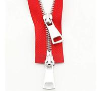 Cremalleras 5# Sujetadores metálicos Herramientas de construcción para Bricolaje Chaqueta de Plumas Abrigo Ropa Sastre Restauración Cremallera de Doble Deslizador