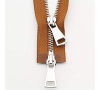 Cremalleras 5# Sujetadores metálicos Herramientas de construcción para Bricolaje Chaqueta de Plumas Abrigo Ropa Sastre Restauración Cremallera de Doble Deslizador