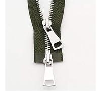 Cremalleras 5# Sujetadores metálicos Herramientas de construcción para Bricolaje Chaqueta de Plumas Abrigo Ropa Sastre Restauración Cremallera de Doble Deslizador
