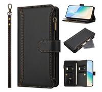 Cremalleras Billetera Funda para Compatible con Honor 600 Smart, piel sintética, suave, cierre magnético, tarjetero, función atril, Cuero con Estilo Cajas de teléfonos móviles para Honor 600 Smart