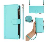 Cremalleras Billetera Funda para Compatible con Honor 600 Smart, piel sintética, suave, cierre magnético, tarjetero, función atril, Cuero con Estilo Cajas de teléfonos móviles para Honor 600 Smart