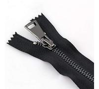 Cremalleras Cierre metálico Corto de 15/20/40 cm para Aplicaciones de Funda de Bolsillo, herrajes de Utilidad con Parche Deslizante