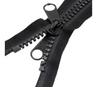 Cremalleras Cremalleras de resina de 3 uds., 4 metros, 10#, cremallera deslizante simple/doble de extremo abierto for accesorios de costura DIY(A,100cm)