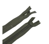 Cremalleras De Costura 10 unids/set cremalleras invisibles largas DIY cremallera de bobina nailon for coser accesorios ropa(Dark Green,28cm)