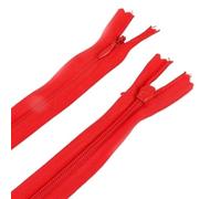 Cremalleras De Costura 10 unids/set cremalleras invisibles largas DIY cremallera de bobina nailon for coser accesorios ropa(Red,35cm)