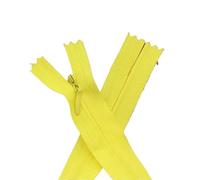 Cremalleras De Costura 8 piezas 3# Cremalleras invisibles Zipp largas for coser ropa(Yellow,40 cm)