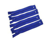 Cremalleras De Costura Cremallera de nailon cerrada, 10 Uds., adecuada for cremalleras ropa for coser(Dark Blue,20cm)