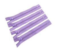 Cremalleras De Costura Cremallera de nailon cerrada, 10 Uds., adecuada for cremalleras ropa for coser(Light Purple,45cm)