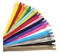 Cremalleras De Costura Cremallera de nailon cerrada 7,5 a 60 cm (3 a 24 pulgadas), n.° 3, ideal for ropa y costura(Mix,15cm)
