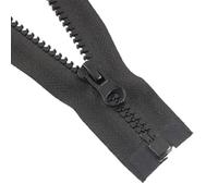 Cremalleras De Costura Cremalleras de resina doble extremo abierto, n.° 5, for coser chaquetas, sacos dormir, tiendas campaña, accesorios, 60-120 cm(Black single slider,60CM)