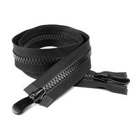 Cremalleras de Doble Apertura De Plástico de 70cm, Cremallera Negra 70 cm, Cremallera Inyectada Separable 8#, Resina Doble Apertura Cremallera, Cremallera para Chaqueta, Para Abrigo, Plumón, Parka
