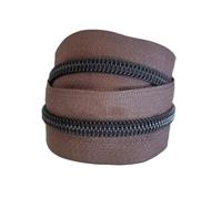 Cremalleras de nailon n.° 5 por metro (rollos de 5 a 10 m) para ropa, zapatos y bolsos. Cremalleras en espiral.,5 metros