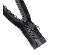 Cremalleras de resina de 4 metros 10# de extremo abierto, cremallera simple o doble para sacos de dormir, equipaje, tienda de campaña, cremallera larga, accesorios de costura DIY