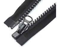 Cremalleras Sujetadores de Resina extendidos n.° 8 de 60 a 300 cm para Chaqueta de Plumas, Saco de Dormir, Cubierta de Barco, Lona, componentes a Granel