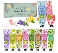 Cremas de Manos Mini, 10x30ml crema mano mini set de regalo para mujer | perfumada para manos y pies, ideal para manos secas y agrietadas, pequeño regalo para mujer, novia, Navidad, cumpleaños