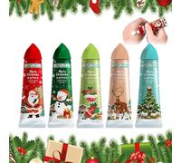 Cremas de Manos Navideñas, Set de Regalo de Crema de Manos, Regalos Navidad Para Mujer, Crema De Manos Reparadora, Regalo para Mujer, Madre y Pareja, 5pc