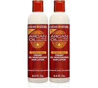 CREME OF NATURE Argan Oil Loción hidratante cremosa que hidrata y restaura con Aceite de Argán, Cuidado para todo tipo de cabellos, 250 ml (Paquete de 2)