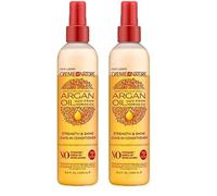 Creme Of Nature Argan Oil Tratamiento Acondicionador Brillo y Fortalecedor sin aclarado, protector térmico con Aceite de Argán, Cuidado para todo tipo de cabellos - 250 ml (Paquete de 2)