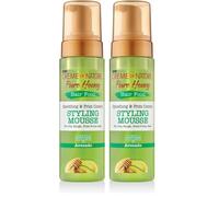 Creme of Nature, Pure Honey Hair Food Avocado, Espuma para Rizos 207 ml (Paquete de 2)