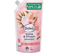 Crème savon Pêche & Noix de Coco, 500 ml - Marque DM Allemagne - Compatible avec balea - Cremeseife Pfirsich & Kokos Nachfüllpack, 500 ml