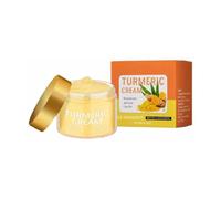 CrèMe Visage Hydratante Anti-âGe Au Curcuma Et à La Vitamine E 50 G | Cette crème éclaircissante unifie teint, atténue les taches brunes et les rides, répare, hydrate, apaise et redonne l'éclat