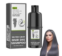 CreMHHate Champú Colorante Natural 3 en 1 para Cabello Gris,3 en 1 Instantáneo Champú para el Cabello,Champú Colorante para Cabello Gris para Hombres y Mujeres (Plata, 100ML)