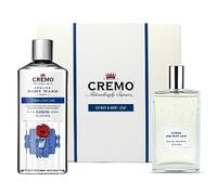 CREMO - Juego de regalo de cítricos y menta para hombre, Eau de toilette de 100 ml y gel de baño de 473 ml, fragancia fresca