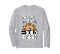 Creo Cosas Cafe Lover Builder DIY Engineer Taller Manga Larga