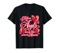 Creo en ángeles Porque Tengo una Linda Cita Cristiana Camiseta gráfica económica