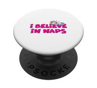 Creo en el Lindo sueño de los Unicornios Kawaii de la Siesta PopSockets PopGrip Adhesivo