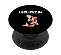 Creo en el pez koi, símbolo de la carpa japonesa, Harmony Fortune PopSockets PopGrip Adhesivo