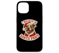 Creo en la Navidad del American Staffordshire Terrier de Santa Paws Carcasa para iPhone 13