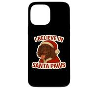 Creo en la Navidad del Perro American Water Spaniel de Santa Paws Carcasa para iPhone 13 Pro MAX