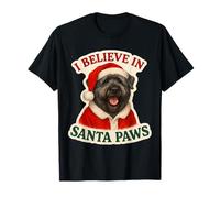 Creo en la Navidad para Perros Bouvier Des Flandres de Santa Paws Camiseta