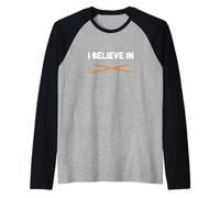 Creo en los palillos de dientes limpio entre dientes Higiene Dentista Camiseta Manga Raglan