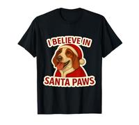 Creo en Santa Paws American English Coonhound Christmas Camiseta