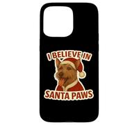 Creo en Santa Paws, Berger Picard, Perro, mamá, papá, Navidad Carcasa para iPhone 15 Pro MAX