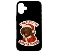 Creo en Santa Paws Boykin Spaniel Dog Mama Papá Noel Navidad Carcasa para iPhone 16 Plus