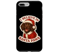 Creo en Santa Paws Boykin Spaniel Dog Mama Papá Noel Navidad Carcasa para iPhone 7 Plus/8 Plus