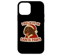 Creo en Santa Paws Irish Water Spaniel, Perro de Aguas navideño Carcasa para iPhone 12 Mini