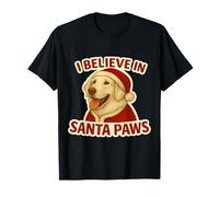 Creo en Santa Paws, Kuvasz, Perro, mamá, papá, dueño, Navidad Camiseta