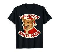 Creo en Santa Paws, mamá, papá, dueño de Canaán, Papá Noel, Navidad Camiseta