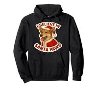 Creo en Santa Paws, mamá, papá, dueño de Canaán, Papá Noel, Navidad Sudadera con Capucha