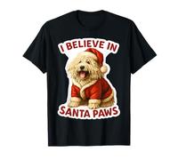 Creo en Santa Paws, Perro Komondor, mamá, papá, dueño, Navidad Camiseta