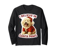 Creo en Santa Paws, Perro Komondor, mamá, papá, dueño, Navidad Manga Larga