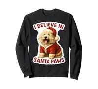 Creo en Santa Paws, Perro Komondor, mamá, papá, dueño, Navidad Sudadera