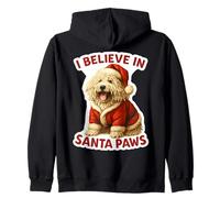 Creo en Santa Paws, Perro Komondor, mamá, papá, dueño, Navidad Sudadera con Capucha