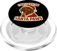 Creo en Santa Paws, Plott Hound, Perro, Mamá, Papá, Navidad PopSockets PopGrip para MagSafe